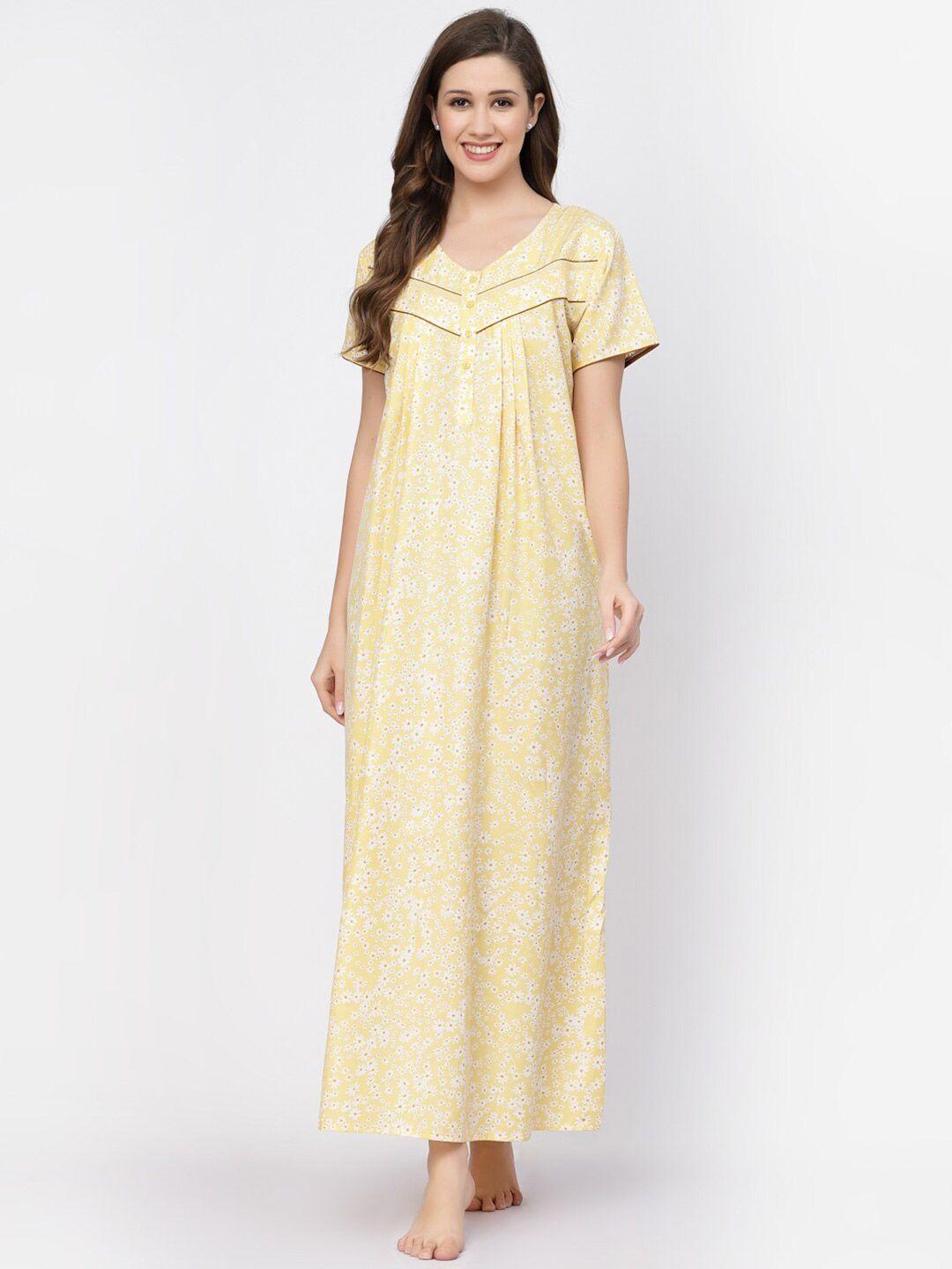 sweet dreams floral printed maxi nightdress