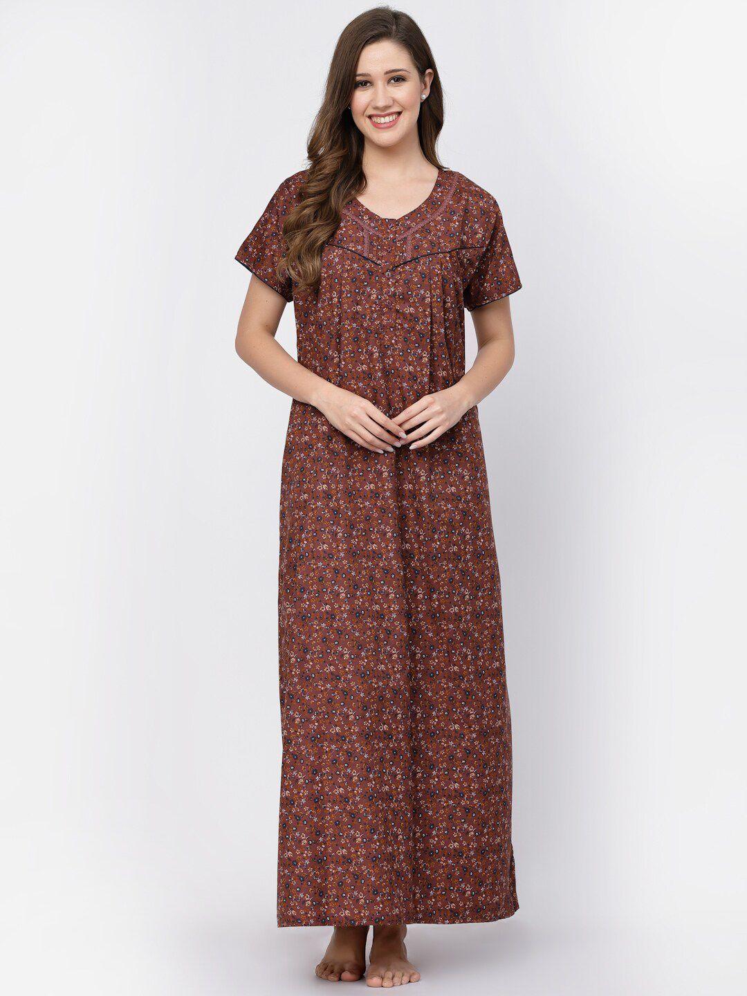 sweet dreams floral printed maxi nightdress