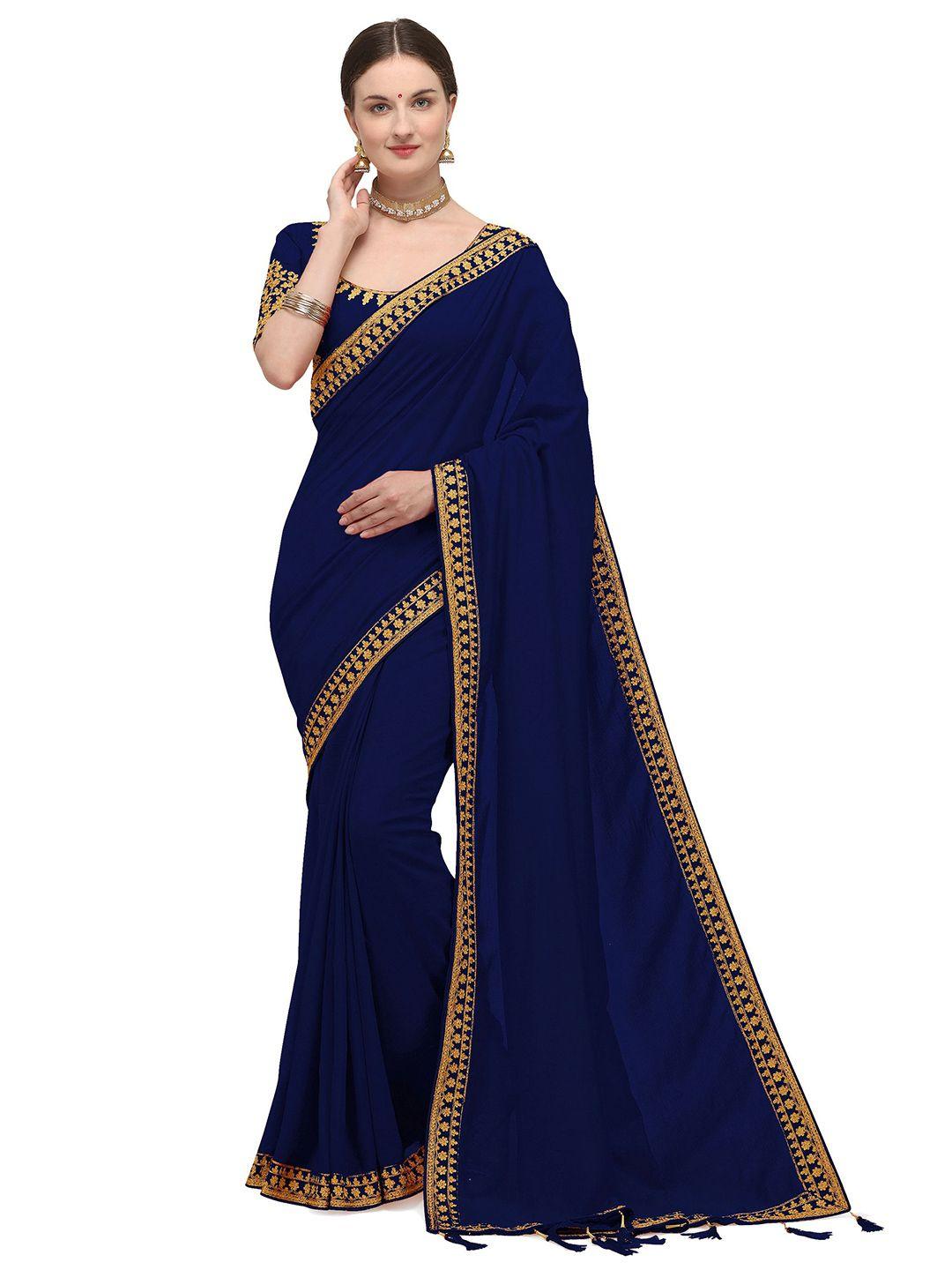 nimidiya embroidered border pure silk saree