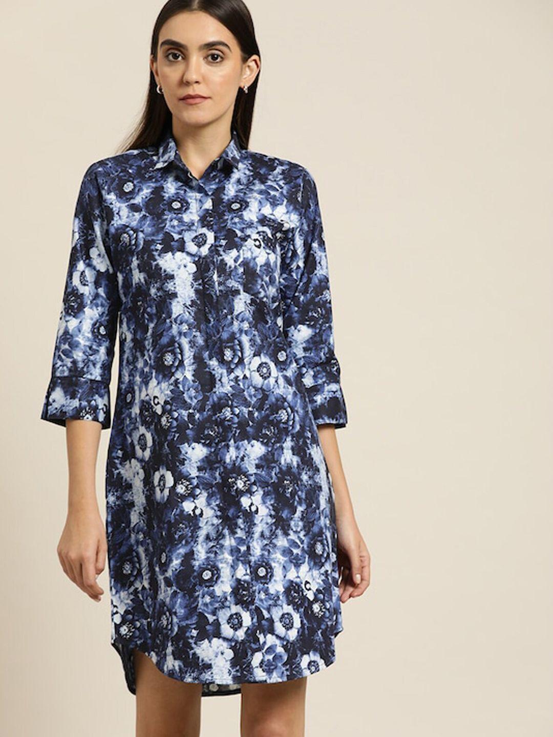 hancock floral printed shirt dress