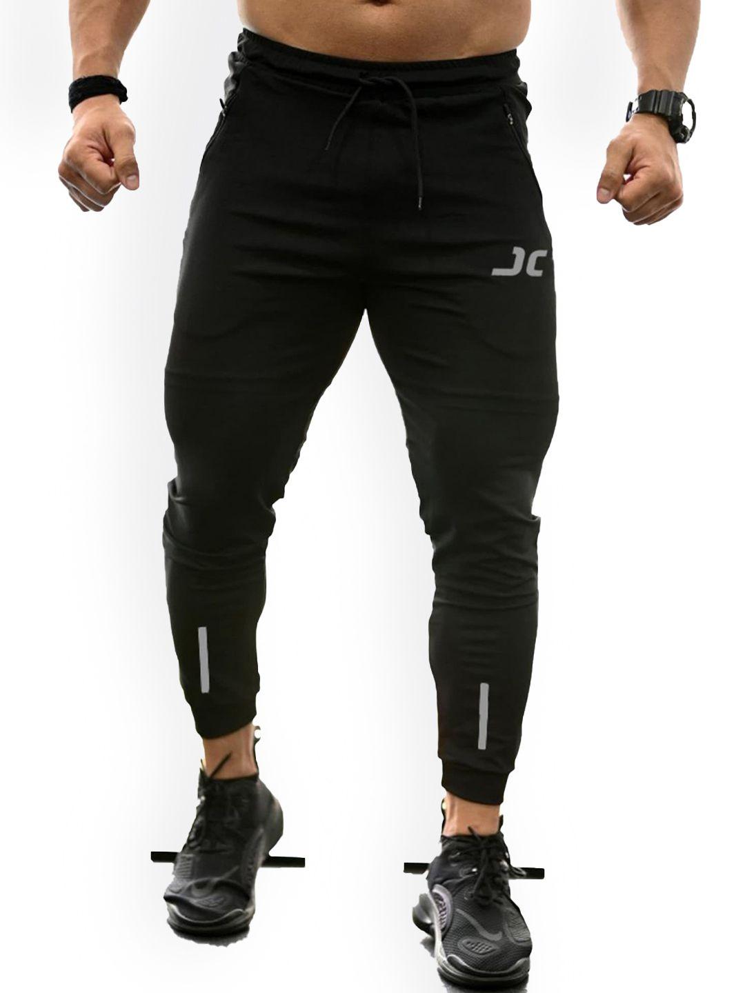 jumpcuts men slim-fit cotton joggers