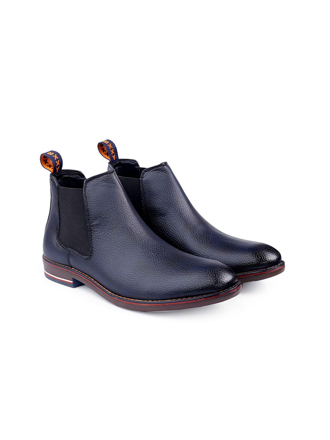 bxxy men textured mid-top chelsea boots