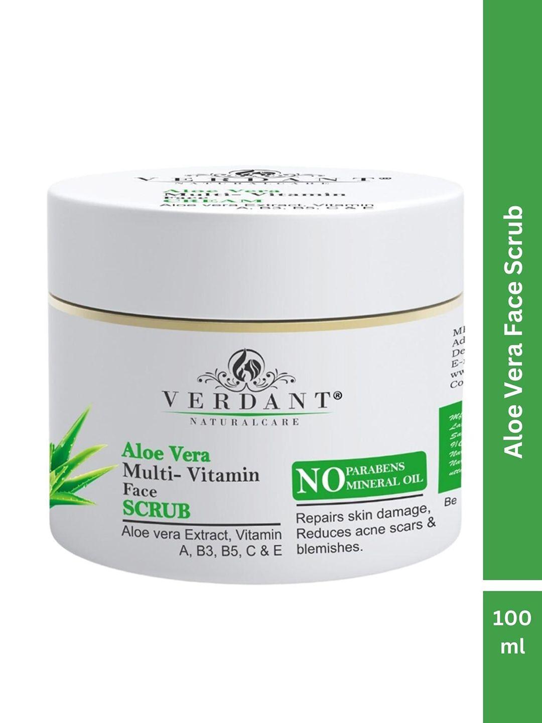 verdant natural care soothing & hydrating aloe vera face scrub-100ml