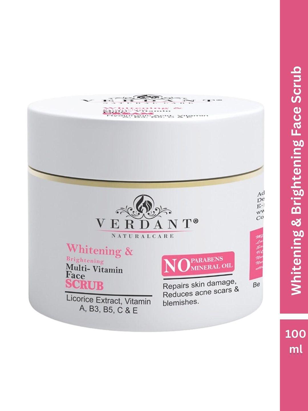 verdant natural care whitening & brightening multi vitamin face scrub- 100ml