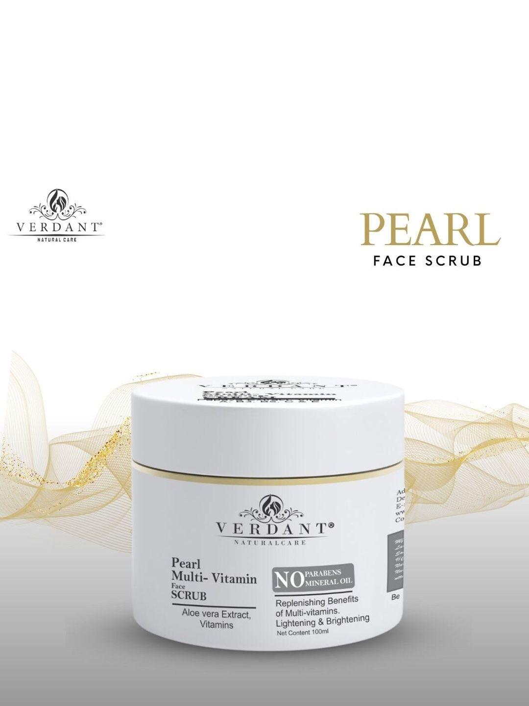 verdant natural care pearl lightening & brightening face scrub 100ml