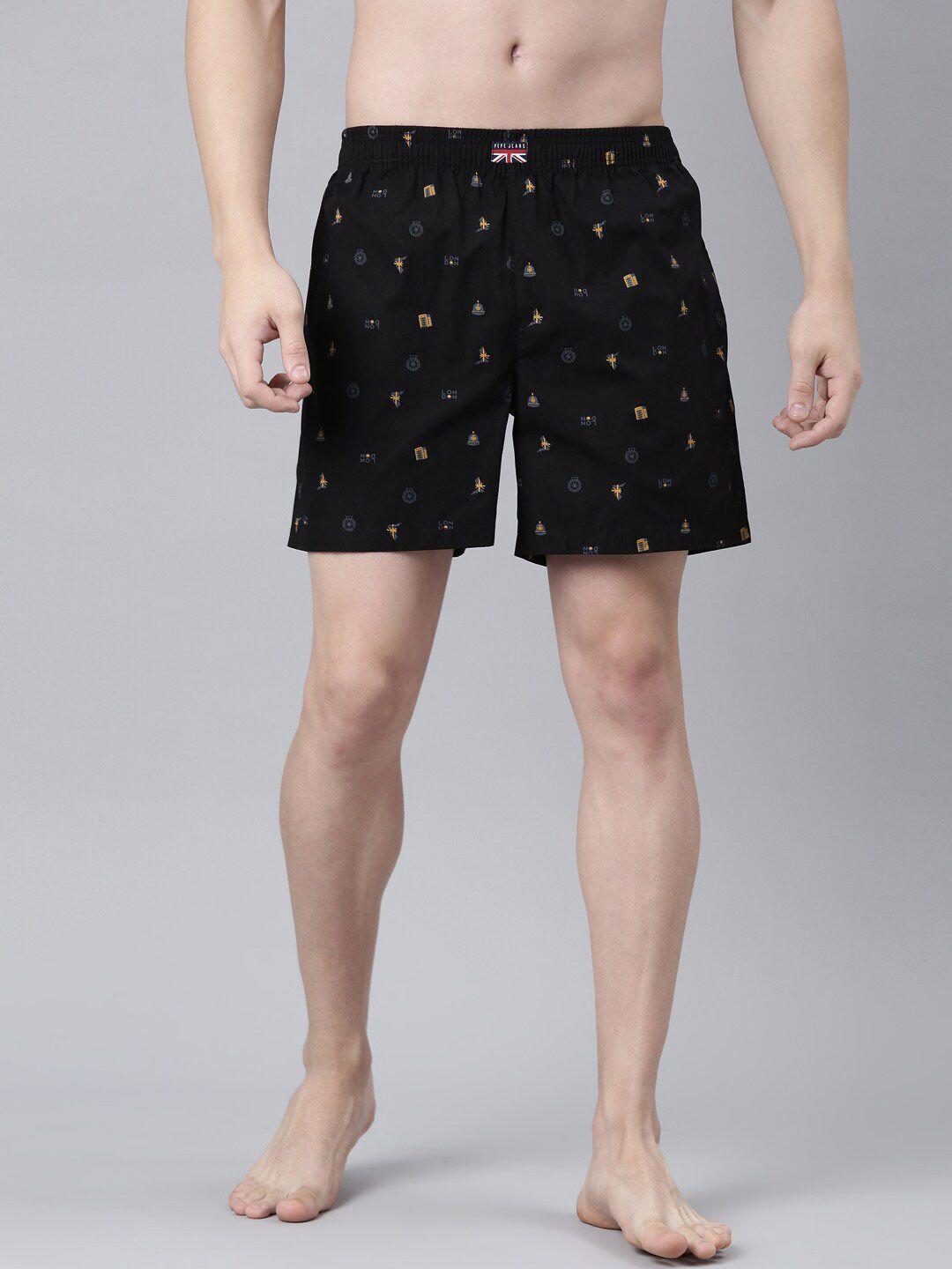 pepe jeans men printed cotton boxers