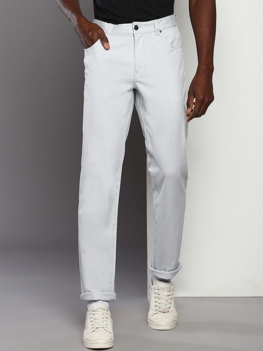 calvin klein jeans men slim fit mid-rise trousers