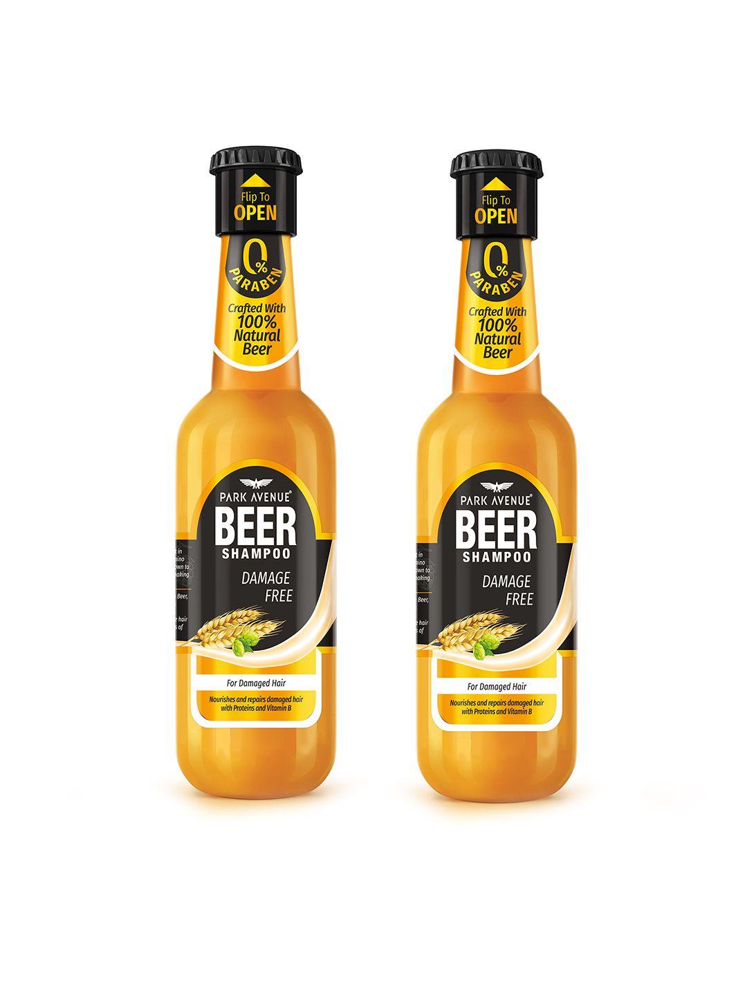 park avenue set of 2 damage free beer shampoo - 180 ml each