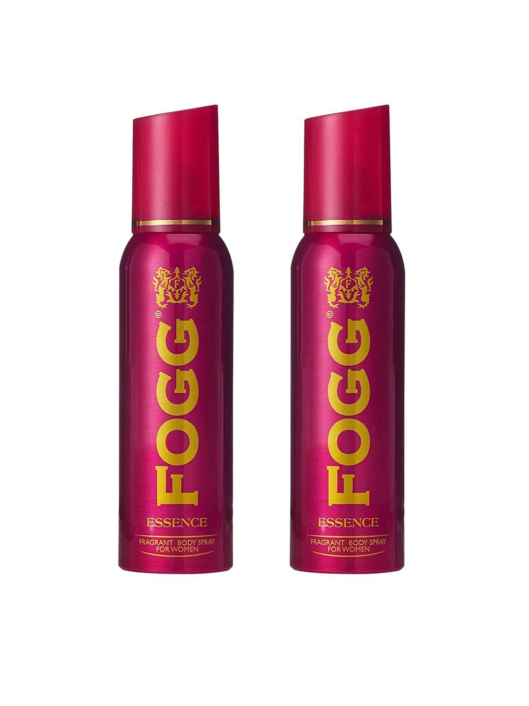 fogg women set of 2 essence fragrance body spray - 150 ml each