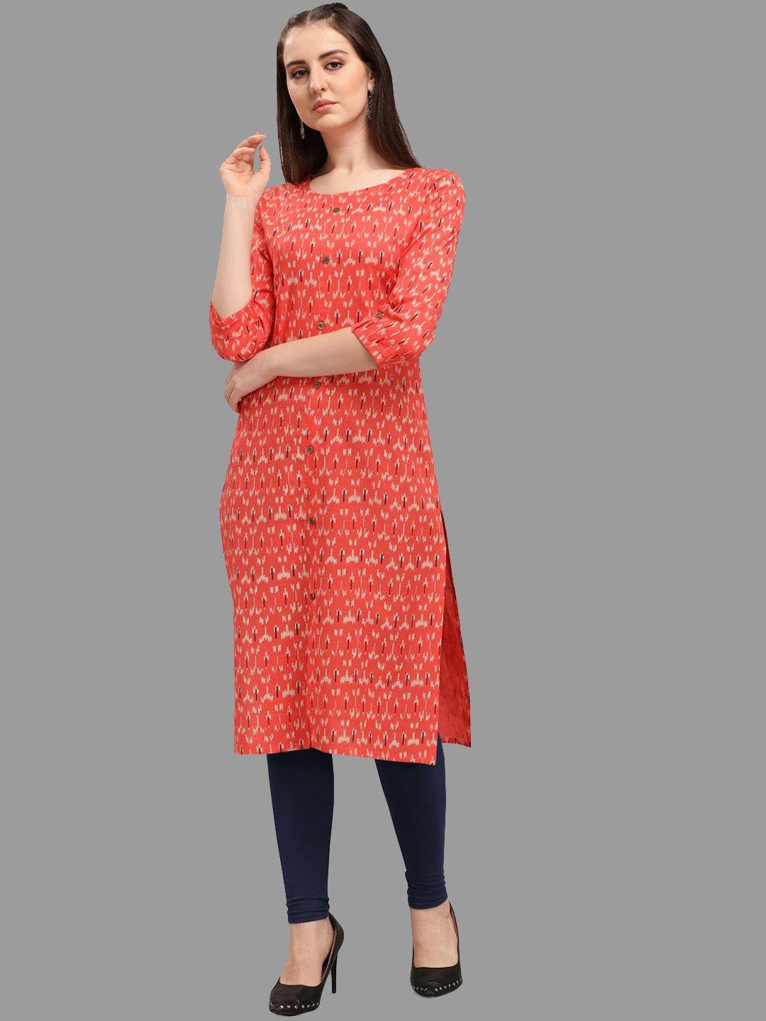 deetya arts abstract printed cotton kurta