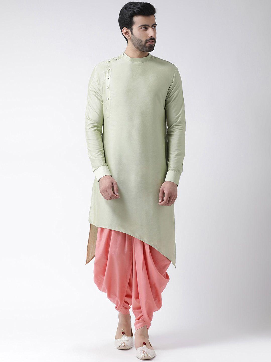 kisah mandarin collar asymmetric hem angrakha kurta