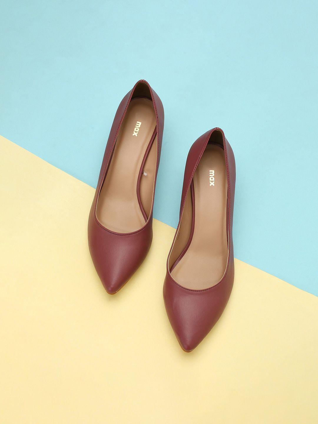 max pointed toe kitten heel pumps