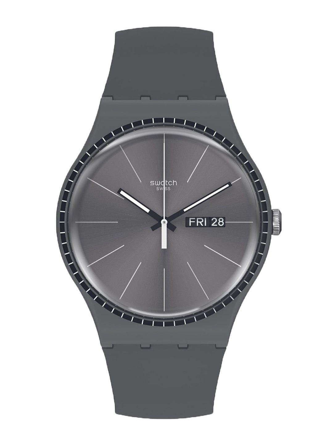 swatch dial & straps analogue watch suom709