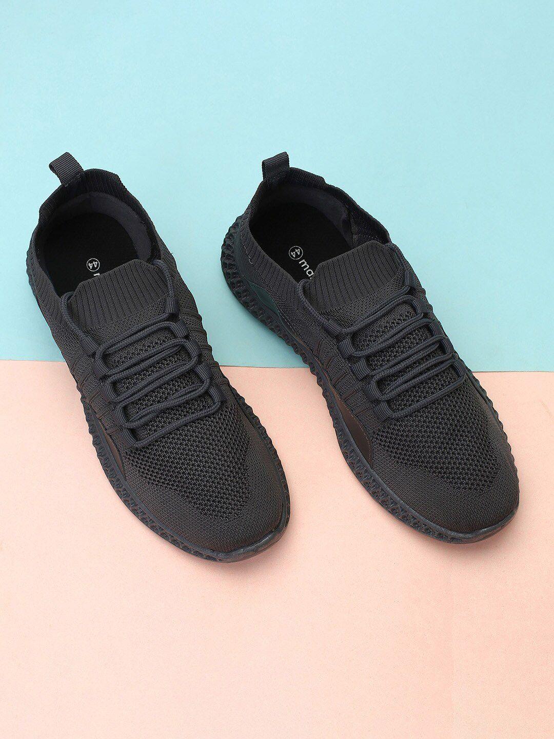 max men woven design non-marking running shoes