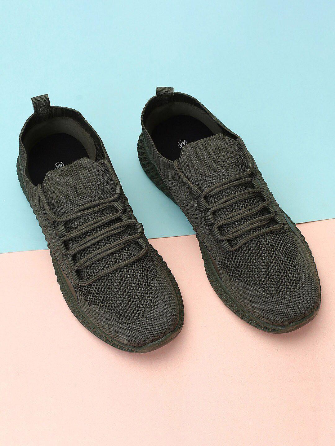 max men woven design non-marking running shoes