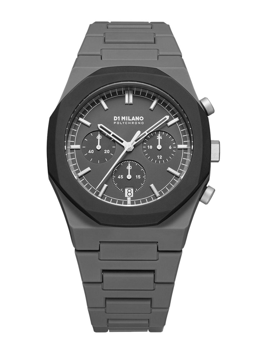 d1 milano men round dial & bracelet style straps analogue chronograph watch- phbj04