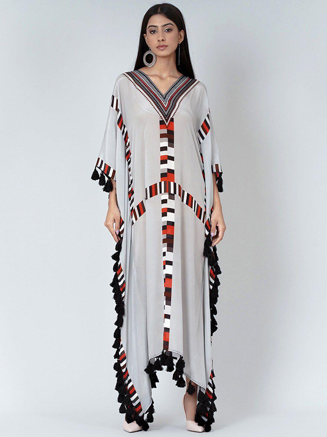 first resort by ramola bachchan printed crepe maxi dress