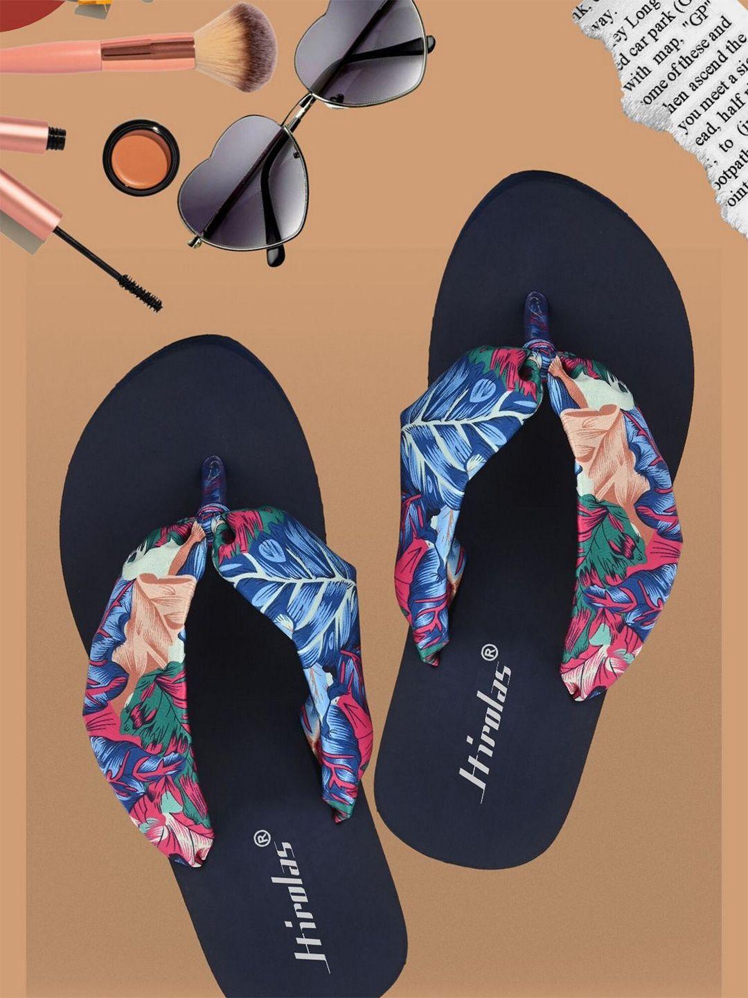 hirolas women printed thong flip-flops