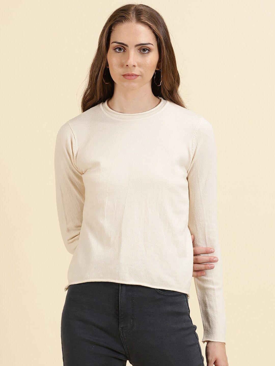 showoff round neck long sleeves top