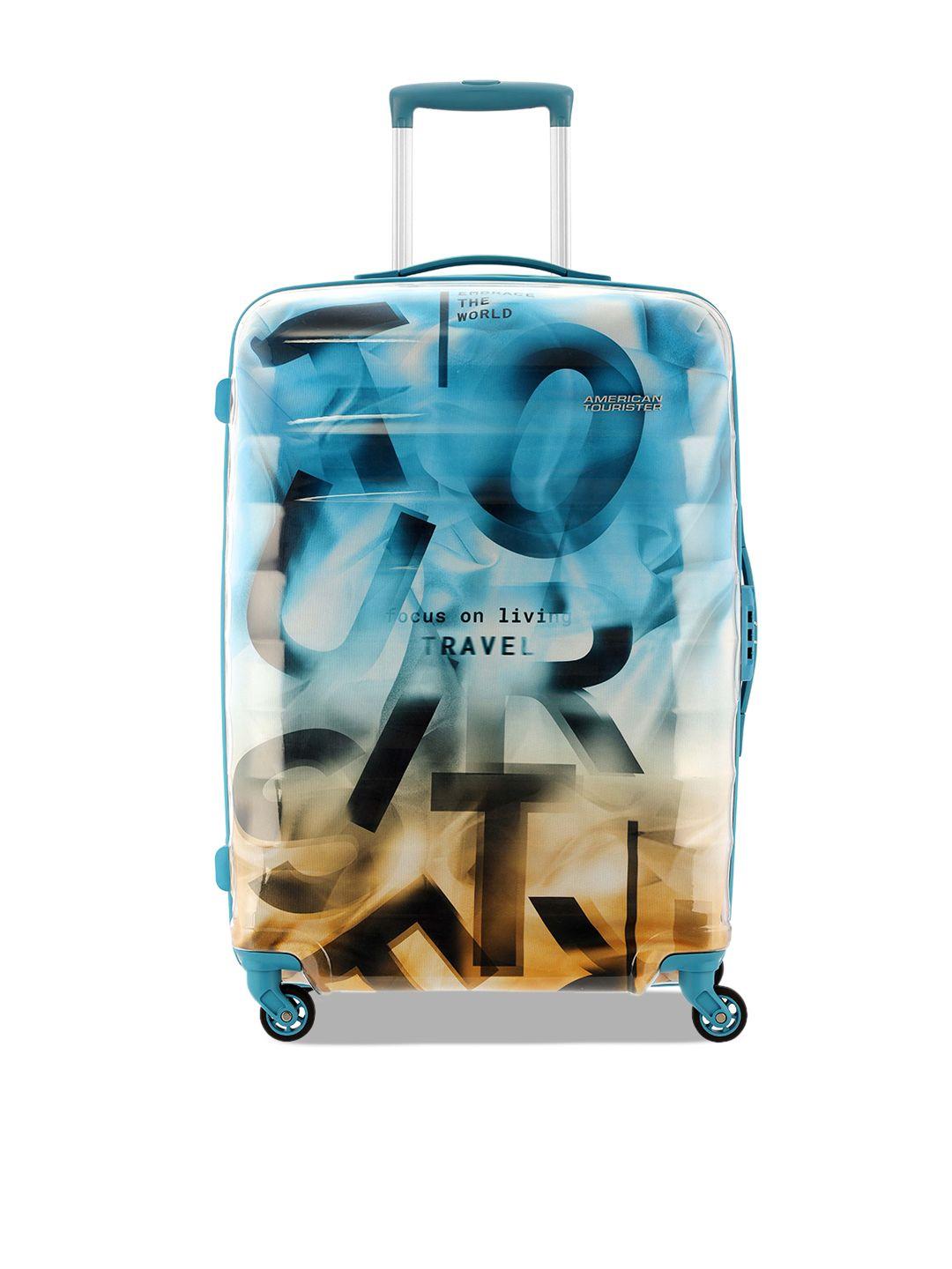 american tourister verg printed cabin hard trolley bag 41 l