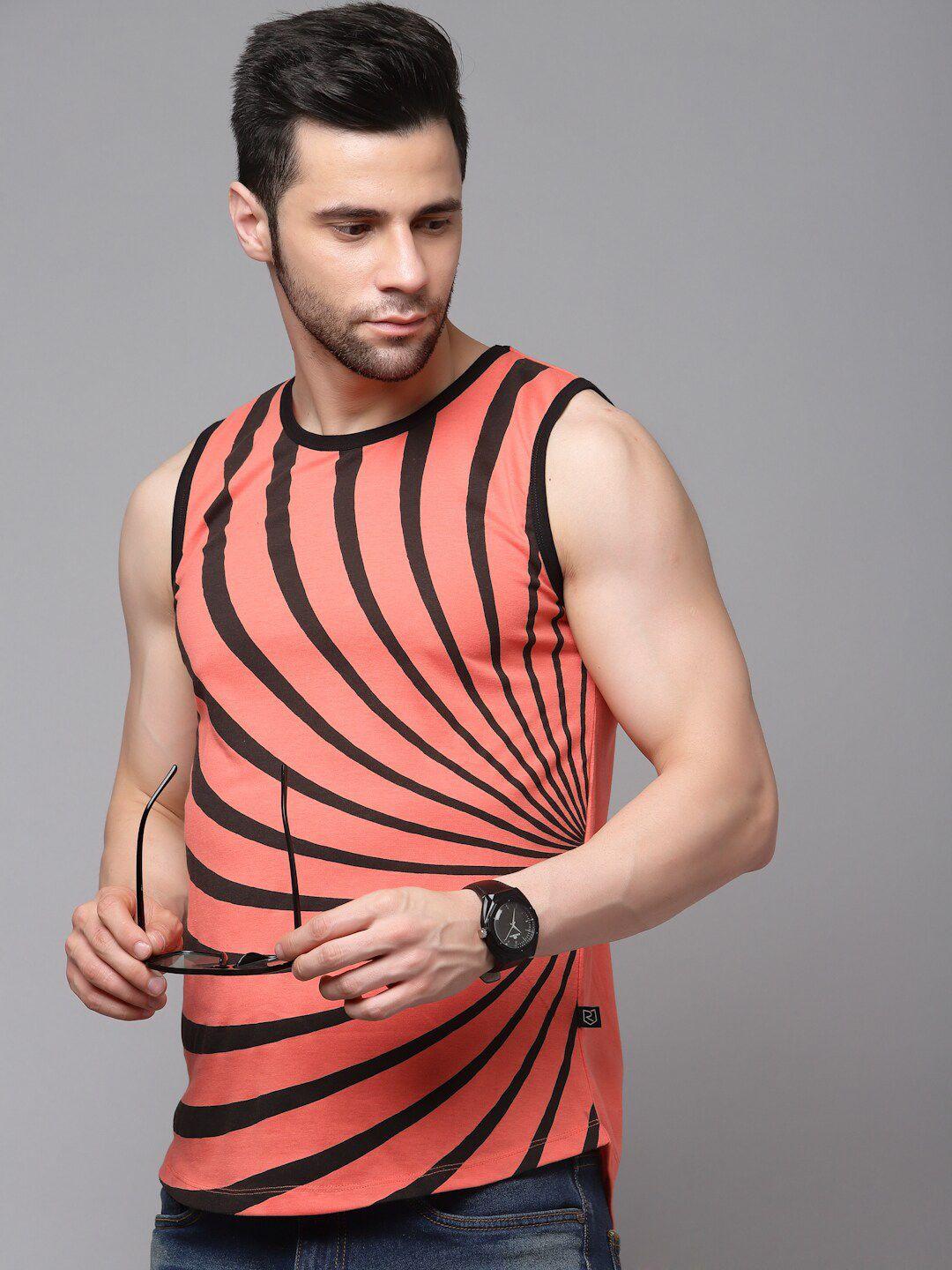 rigo printed slim-fit cotton basic vests