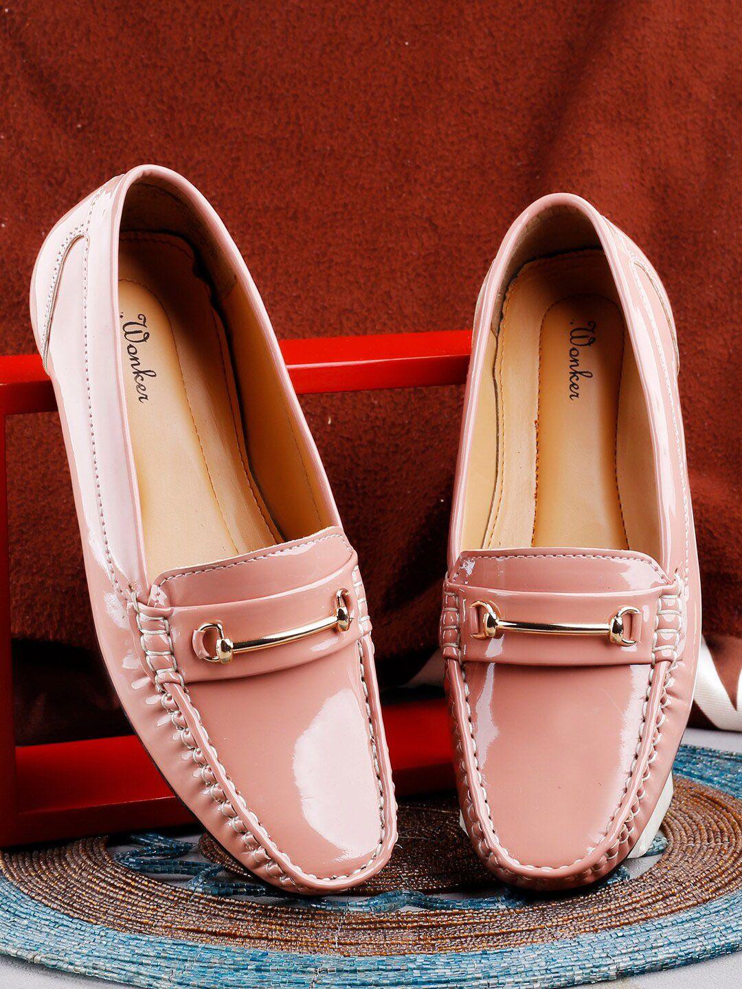 mr wonker women slip on textured loafers