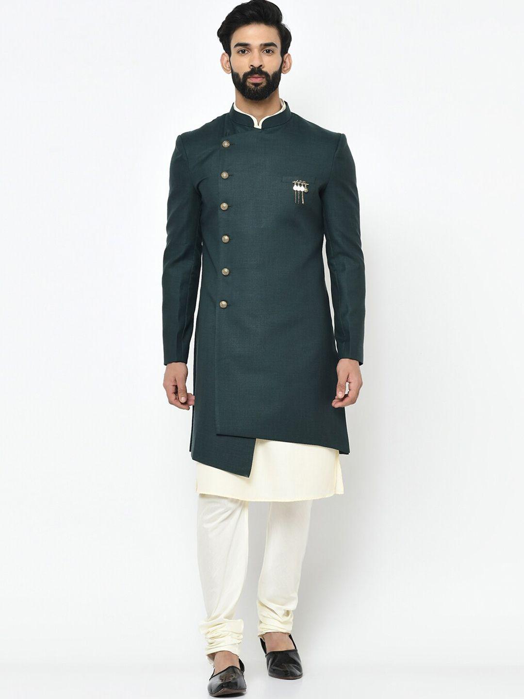 kisah men mandarin collar sherwani set