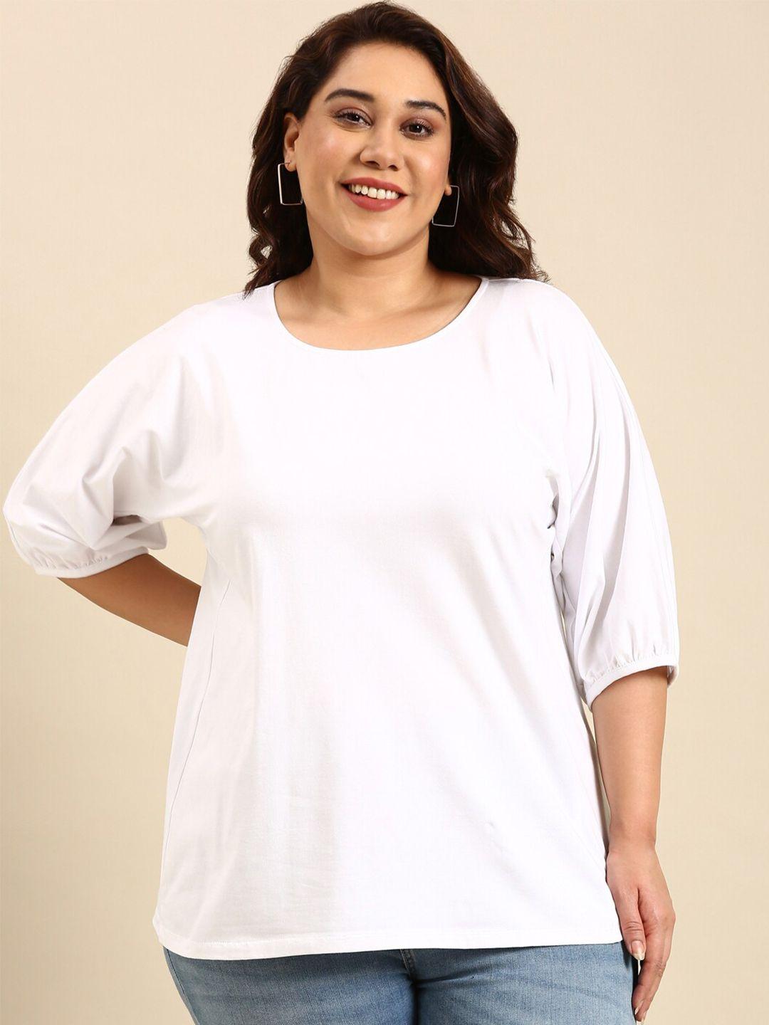 the pink moon plus size cotton t-shirt