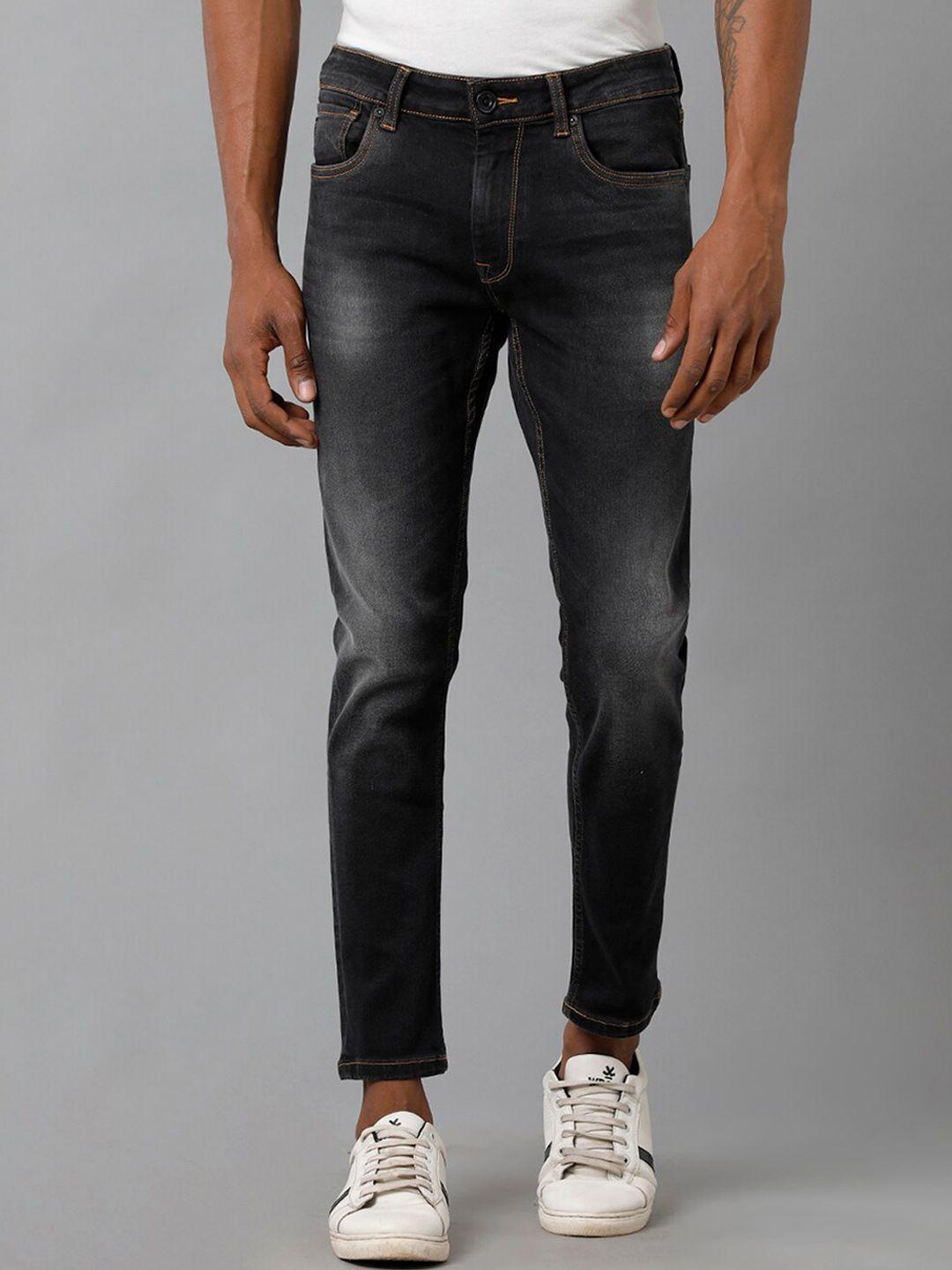 voi jeans men skinny fit heavy fade whiskers jeans