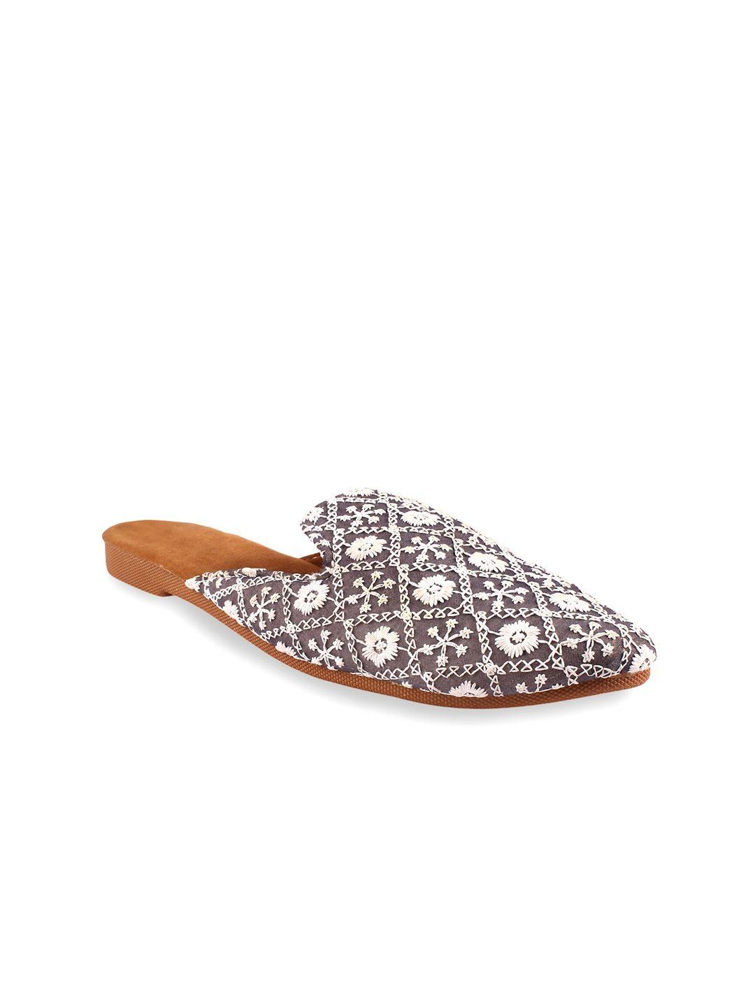 apratim embroidered ethnic mules