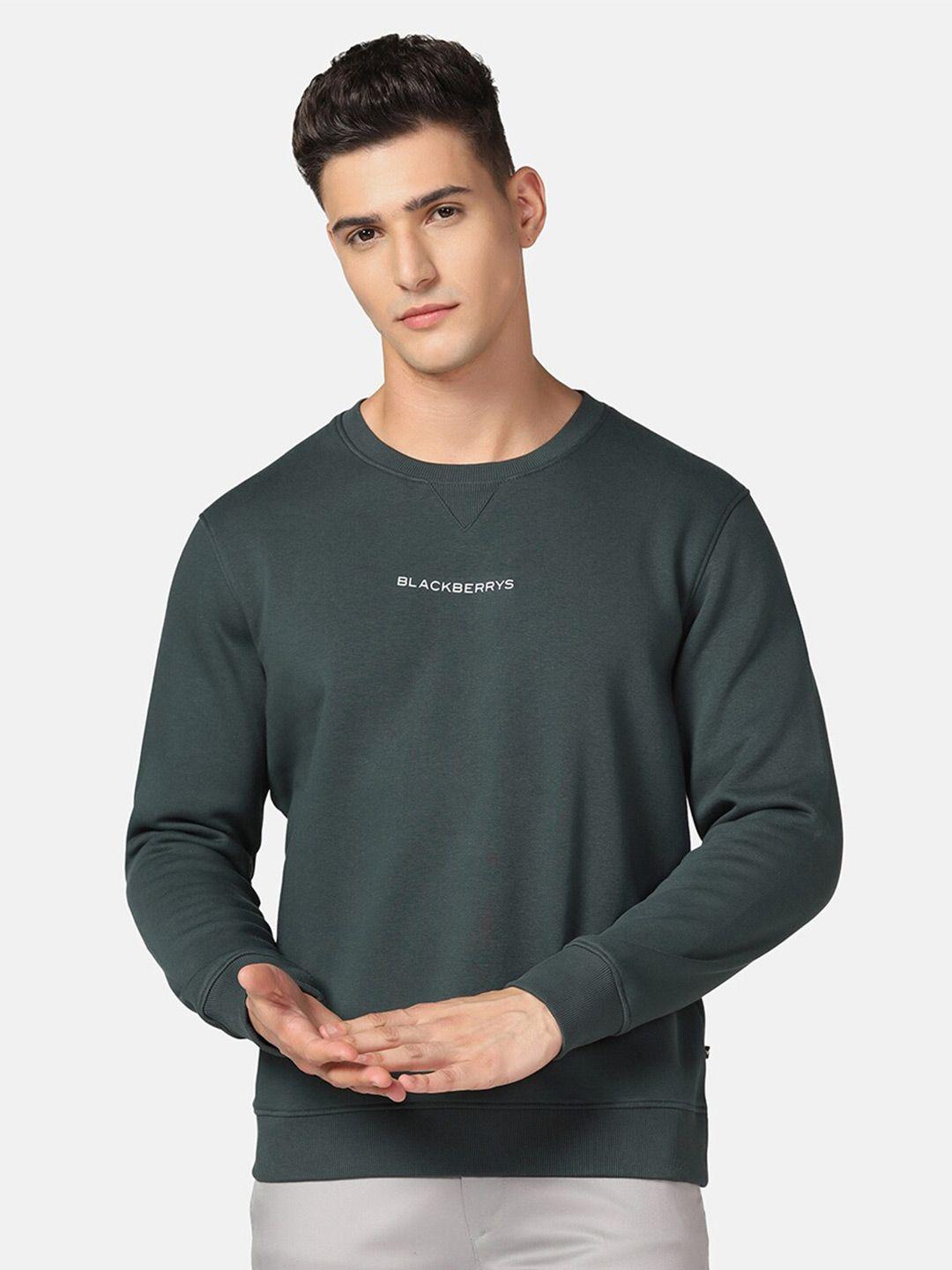 blackberrys round neck cotton sweatshirt