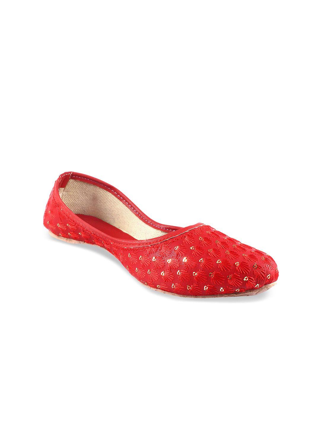 apratim sequin embroidered ballerinas