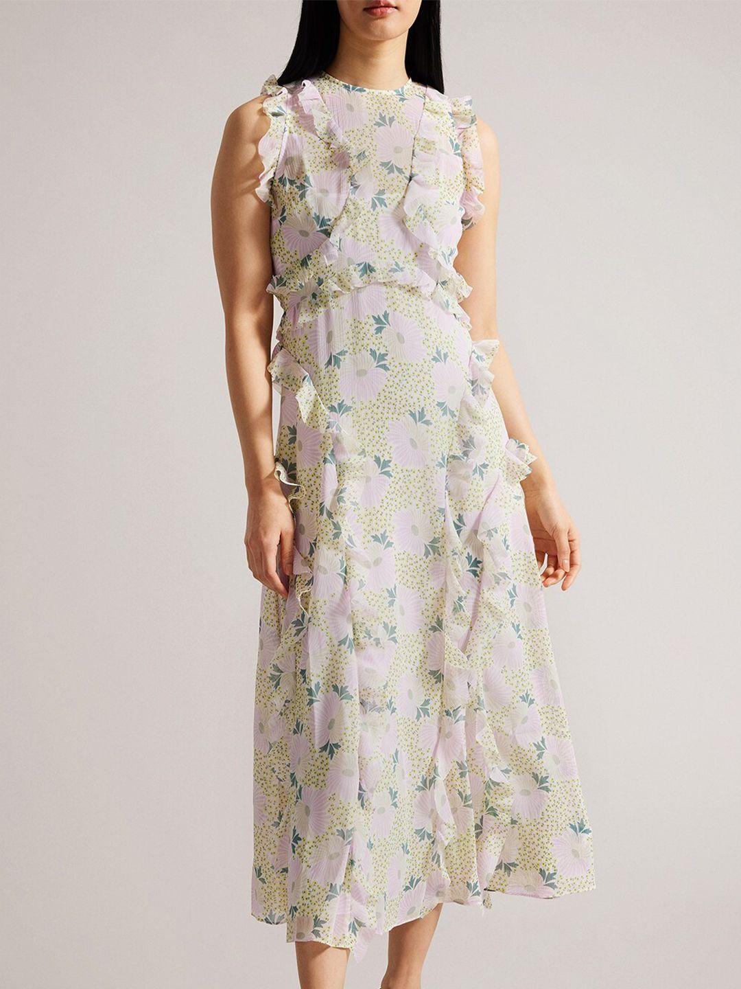 ted baker floral print maxi dress