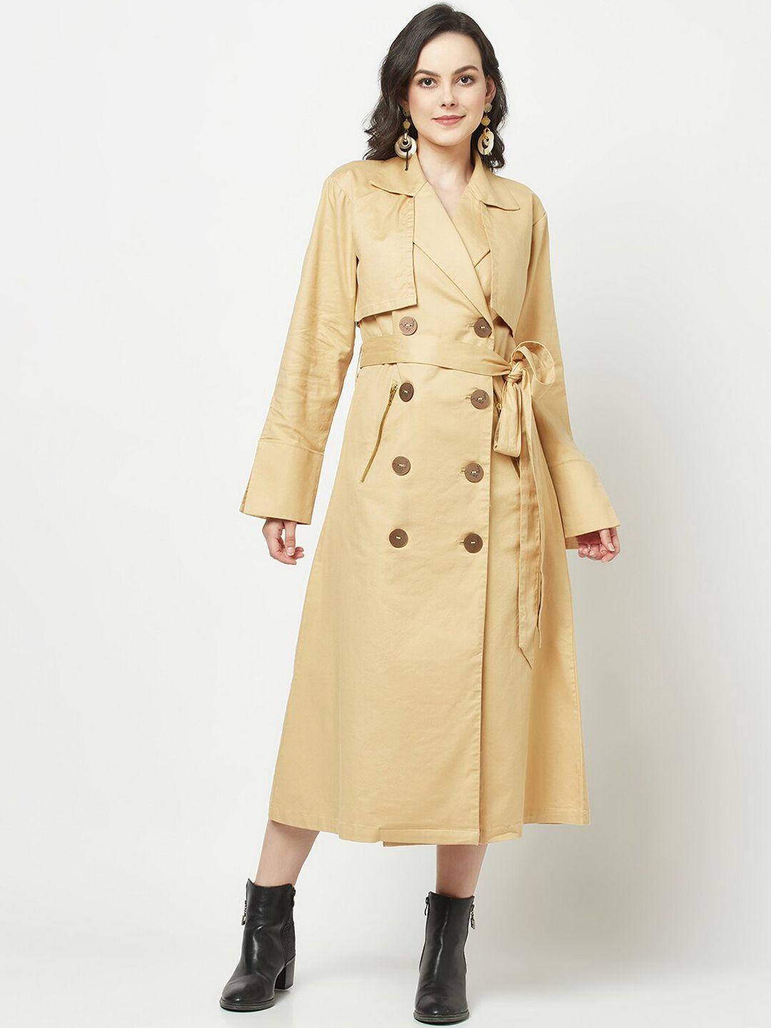 crimsoune club notched lapel longline wrapped peacoat