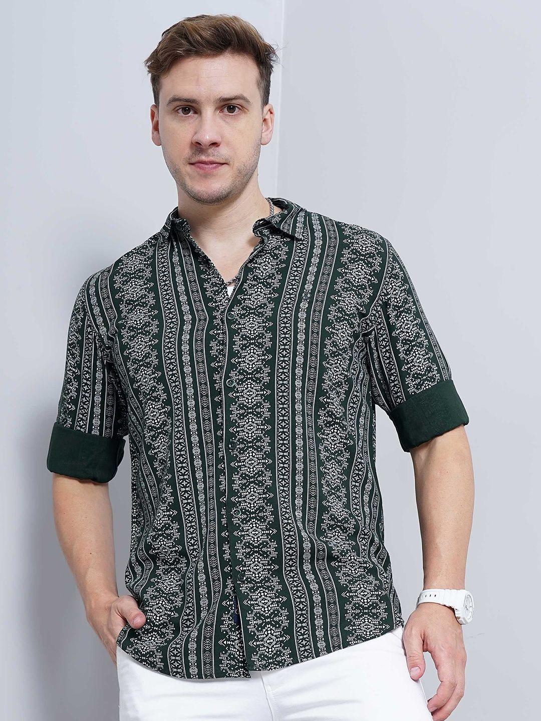 soratia opaque printed casual shirt