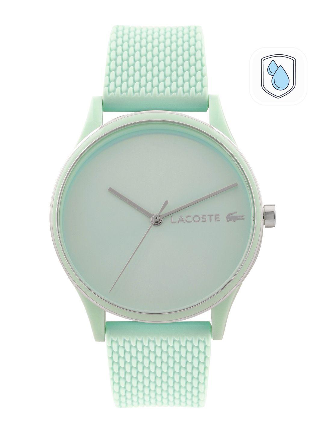 lacoste women crocodelle analogue watch 2001304-blue