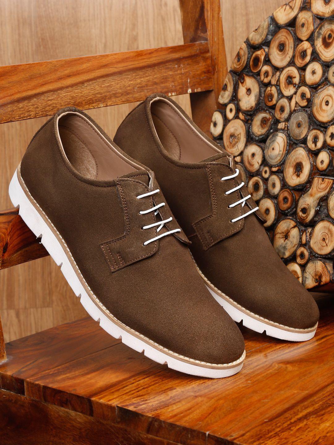 teakwood leathers men lightweight suede derbys