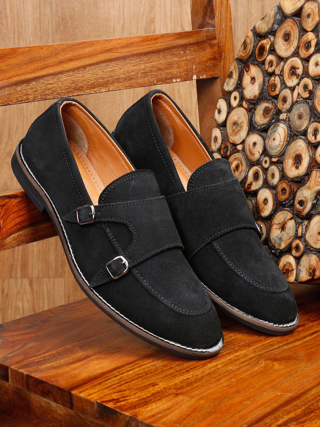 teakwood leathers men lightweight suede monks