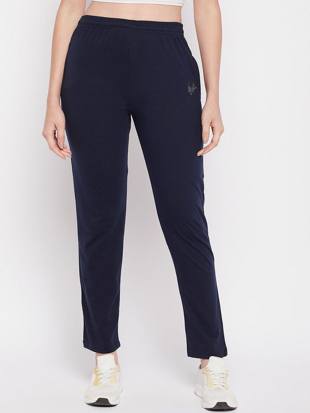 clora creation women mid rise cotton track pants