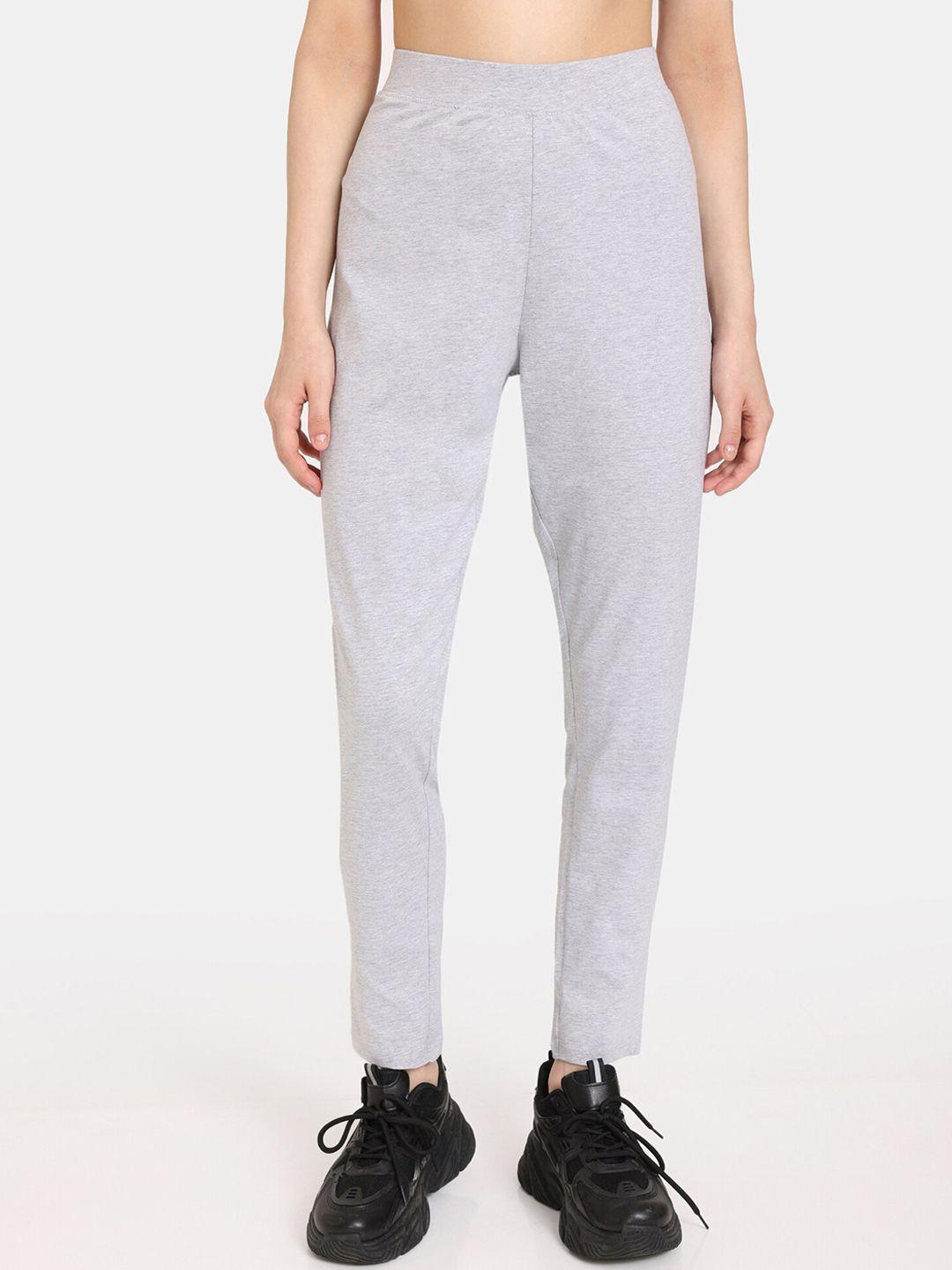 rosaline by zivame women mid-rise easy movement training & gym track pants