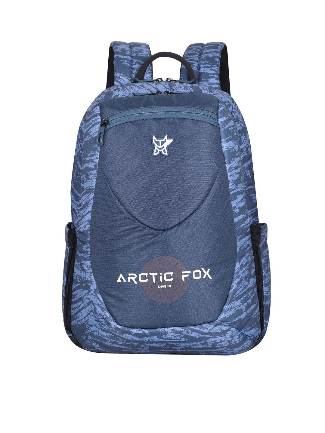 arctic fox printed water resistant laptop bag