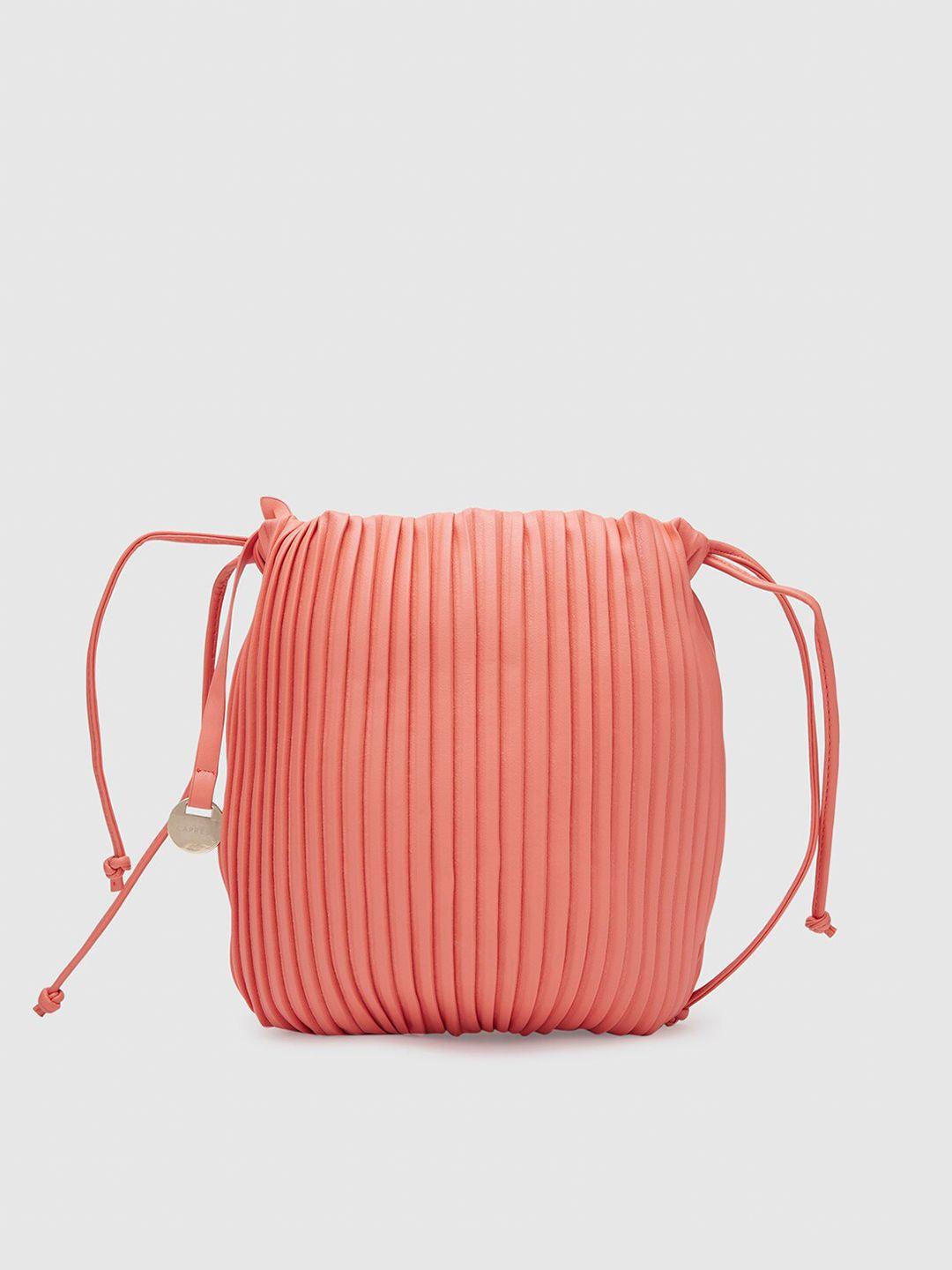 caprese textured structured sling bag