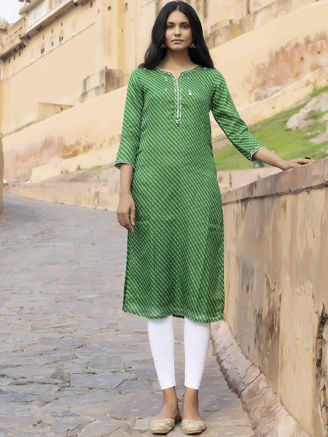 ragavi leheriya printed pure cotton straight kurta