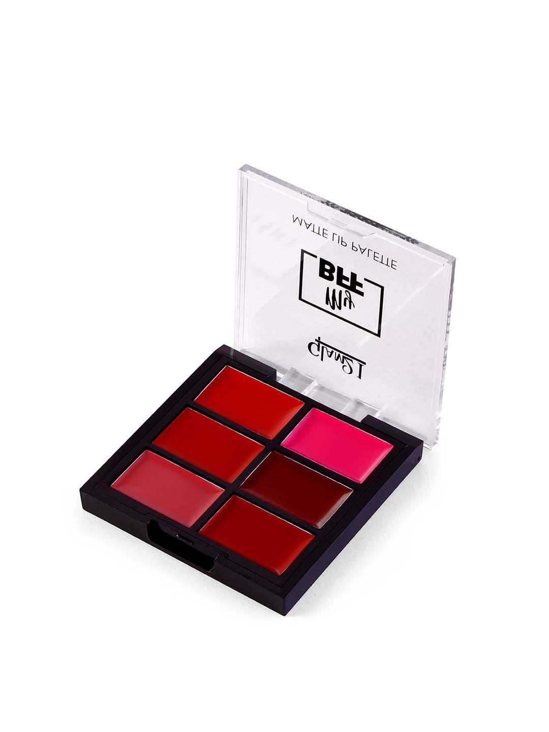 glam21 my bff highly pigmented matte lip palette 9 gm - bright 03