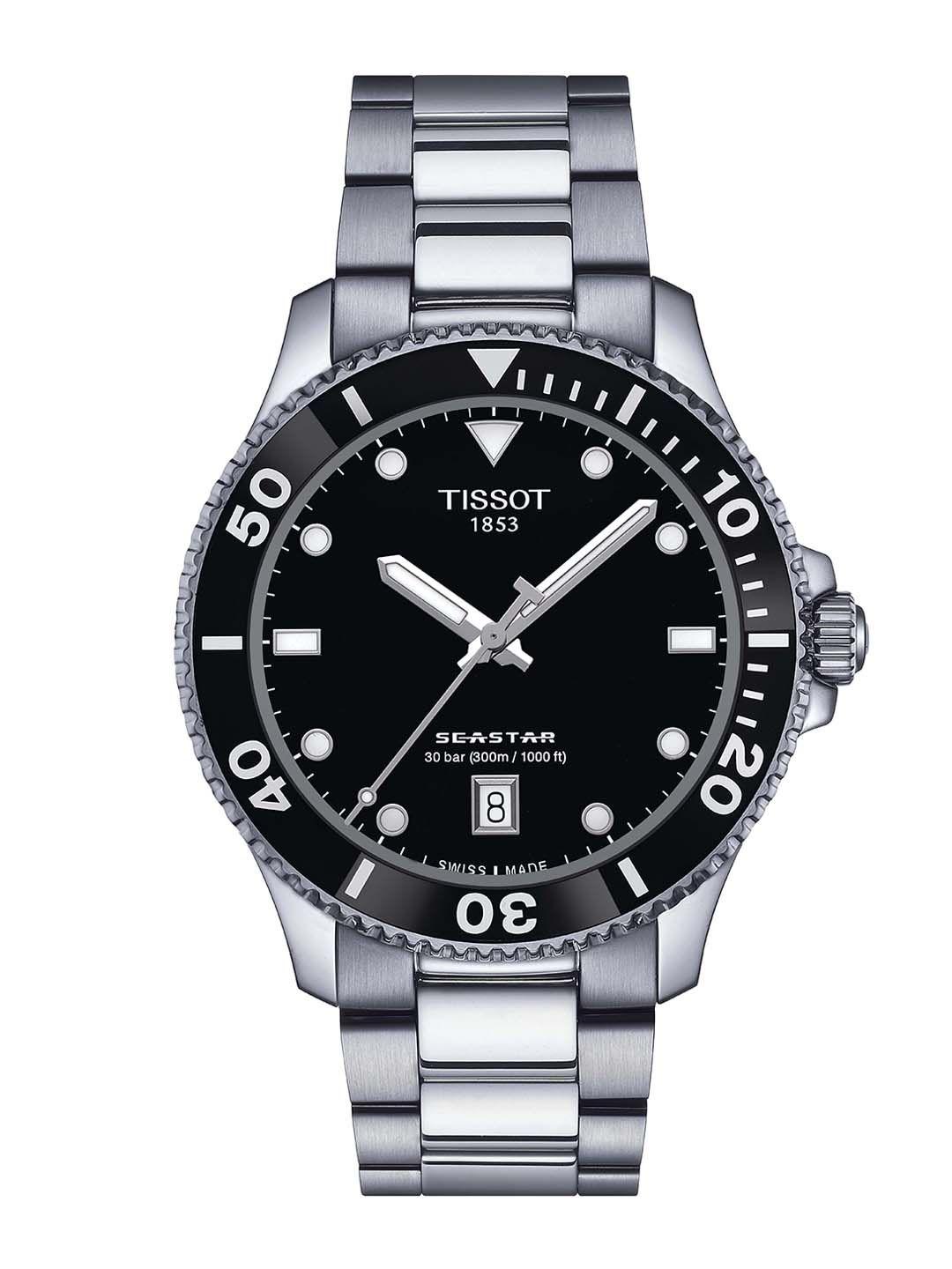 tissot men stainless steel t-sport quartz watch t1204101105100