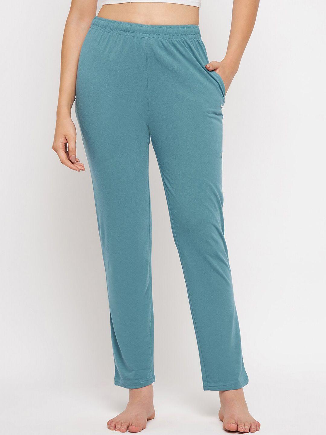 okane women mid-rise cotton lounge pants