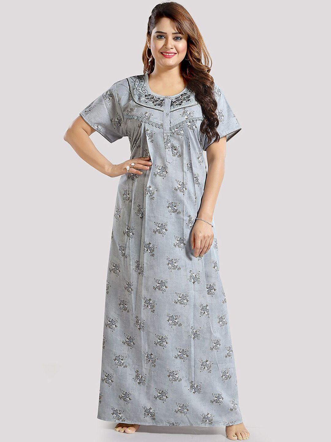 be you floral printed maxi nightdress