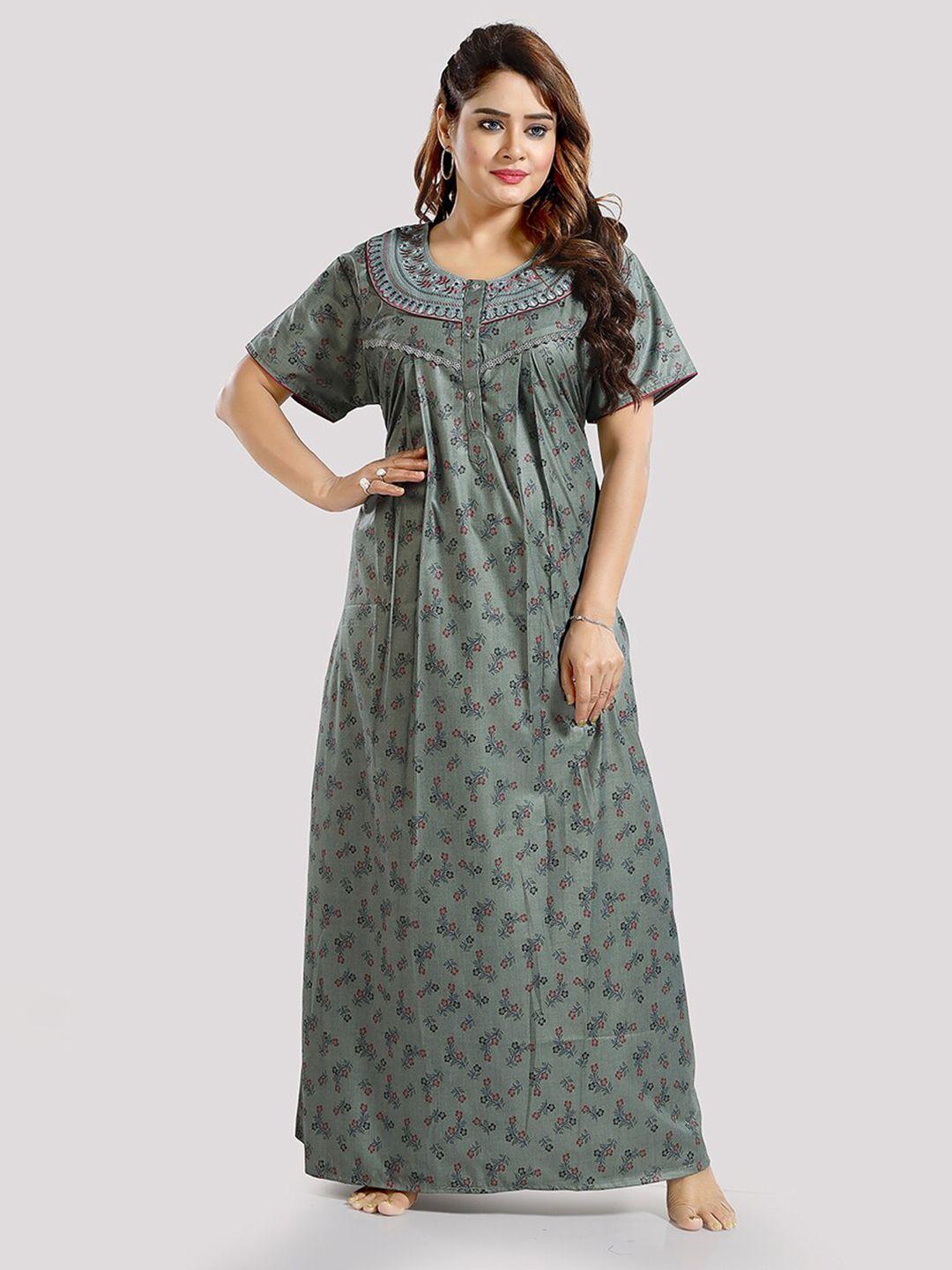 be you floral printed maxi nightdress