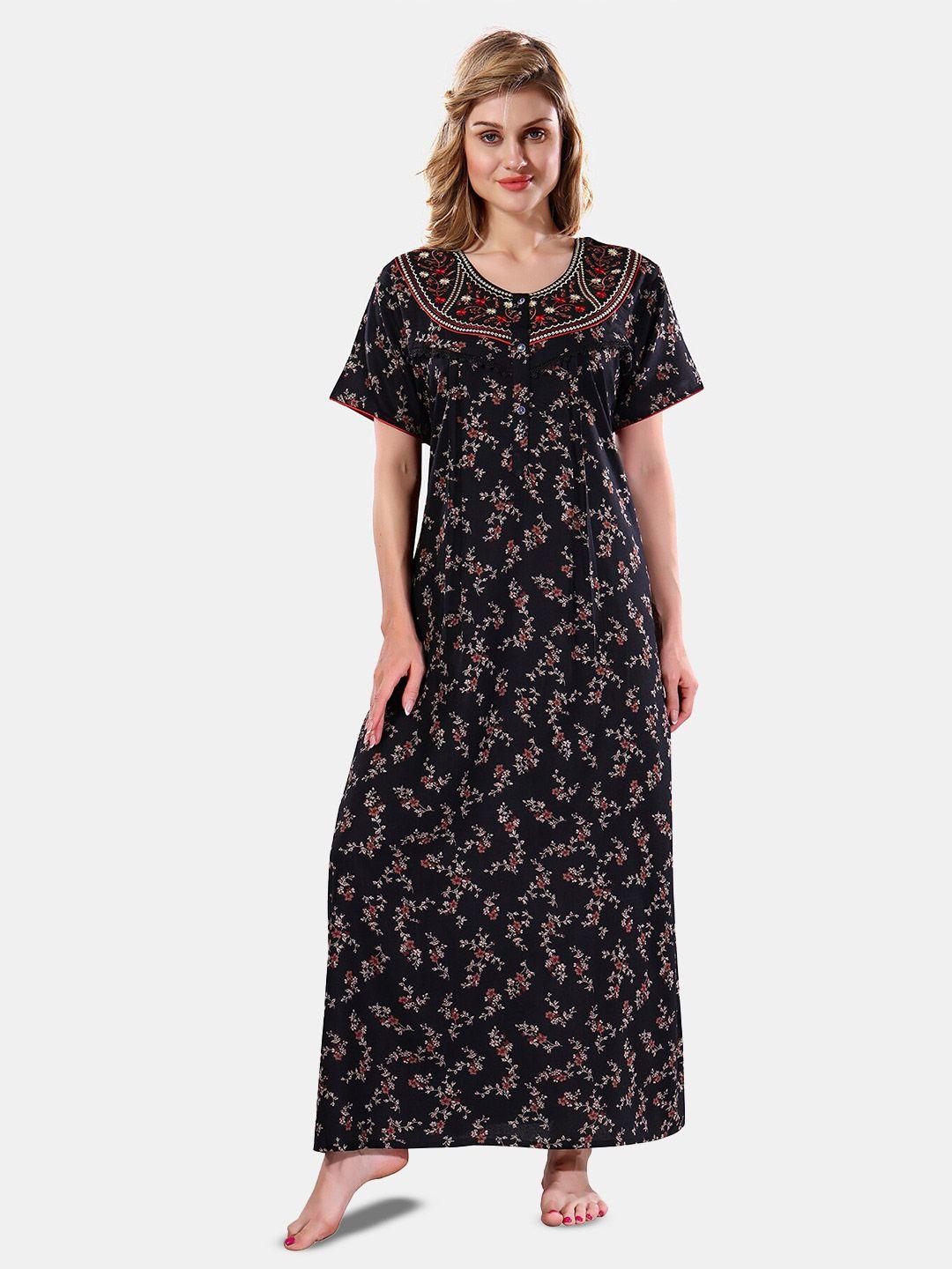 be you floral printed maxi nightdress