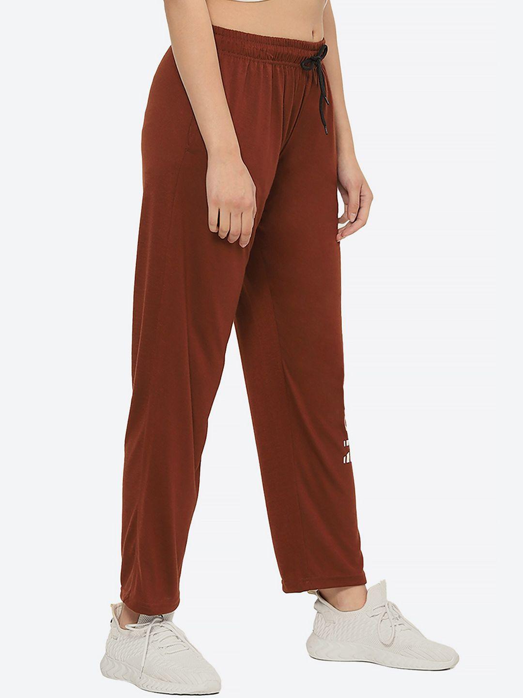 fashionable women regular fit cotton track pants